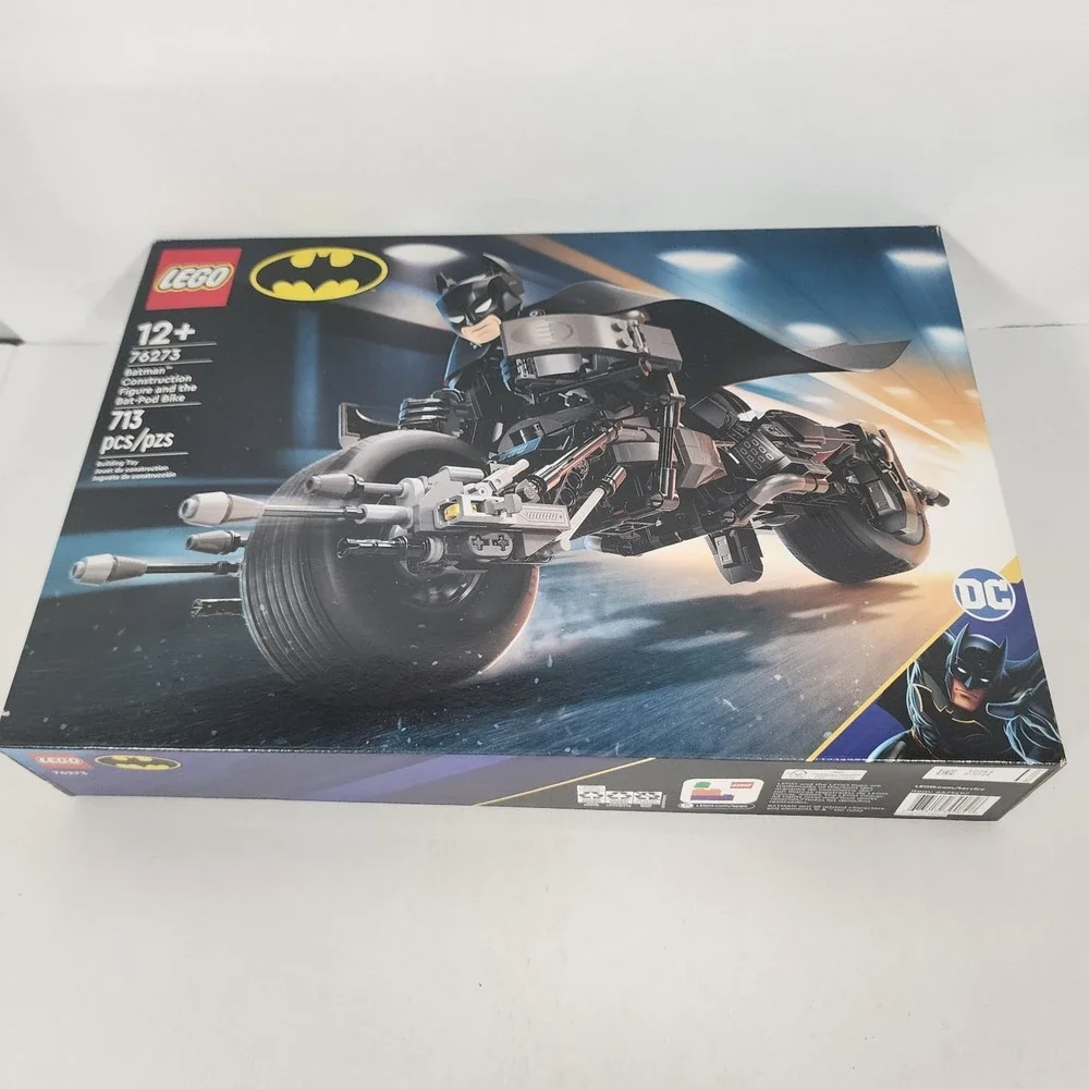 LEGO DC Batman 76273 Batman Construction Figure & Bat-Pod Bike 713 PC NEW SEALED